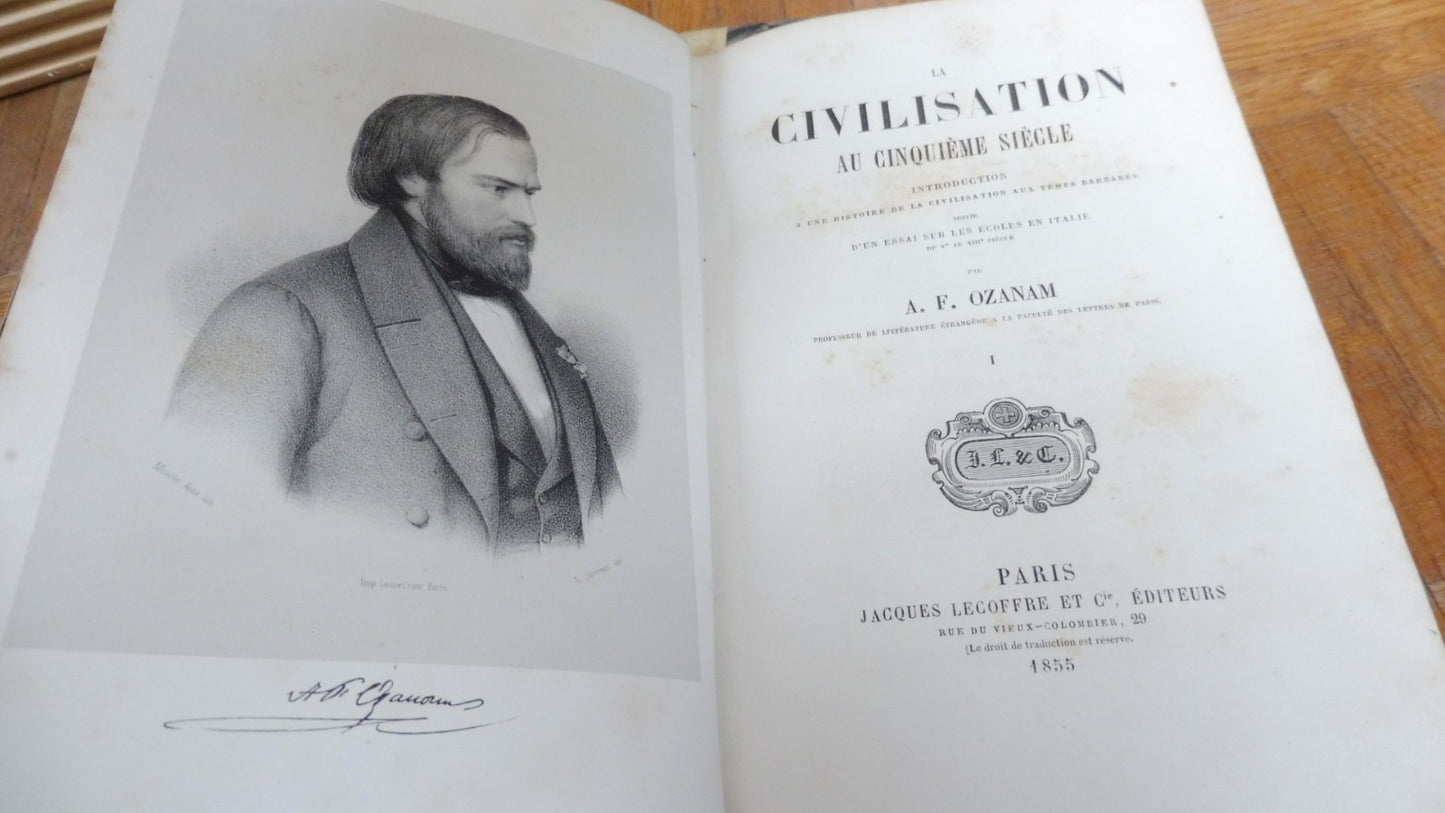 La Civilisation au cinquième siècle (A. F. Ozanam) 1855 2/2