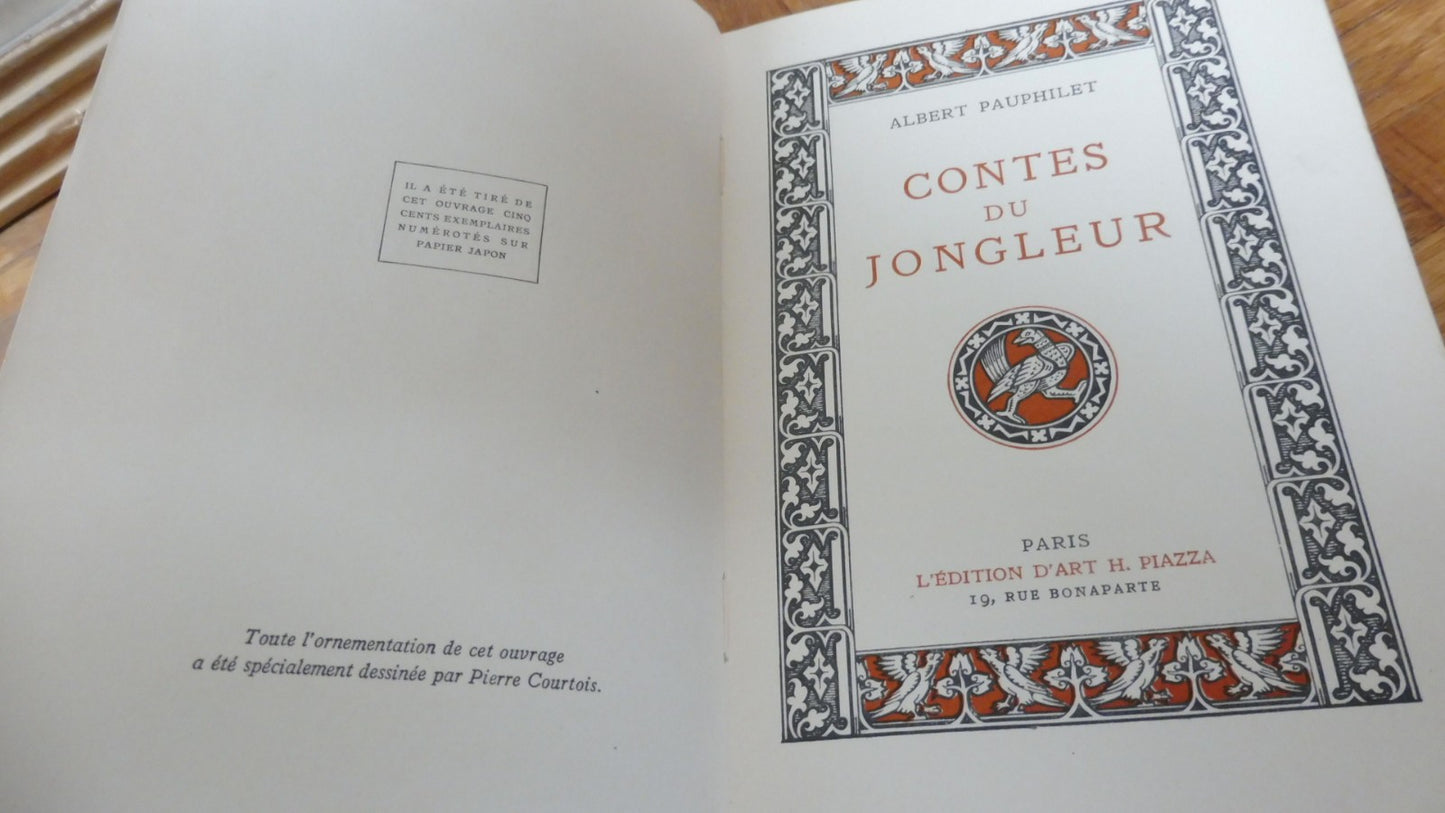 Contes du jongleur (Albert Pauphilet) 1930
