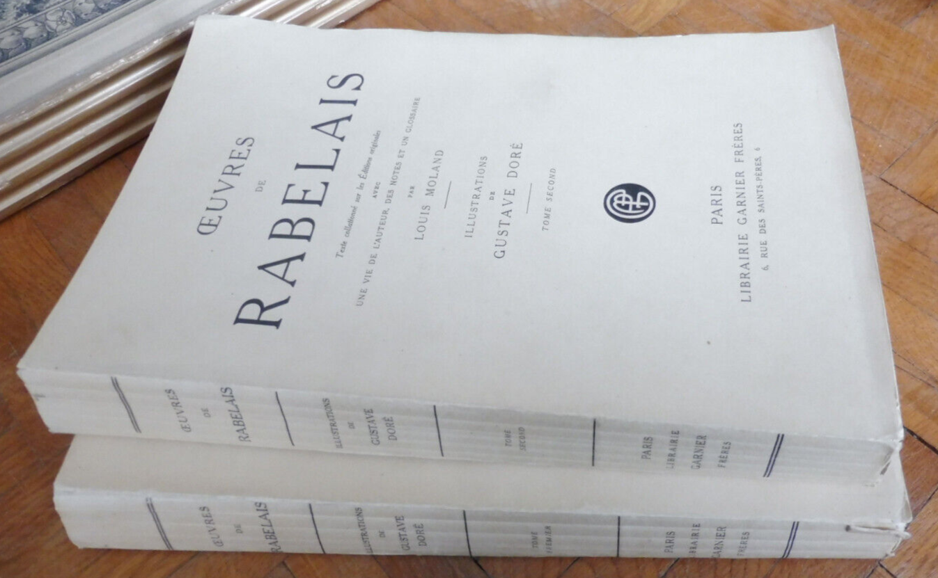 Oeuvres de Rabelais 1928 2/2 illus. Doré