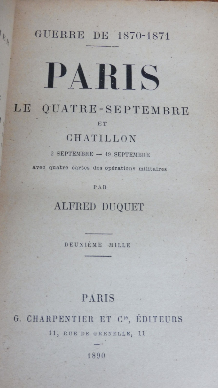 Paris le quatre-septembre (Alfred Duquet) 1890