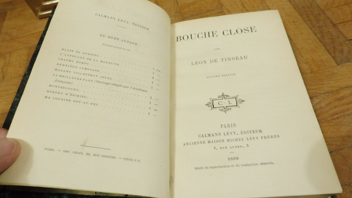 Bouche close (Léon de Tinseau) 1889
