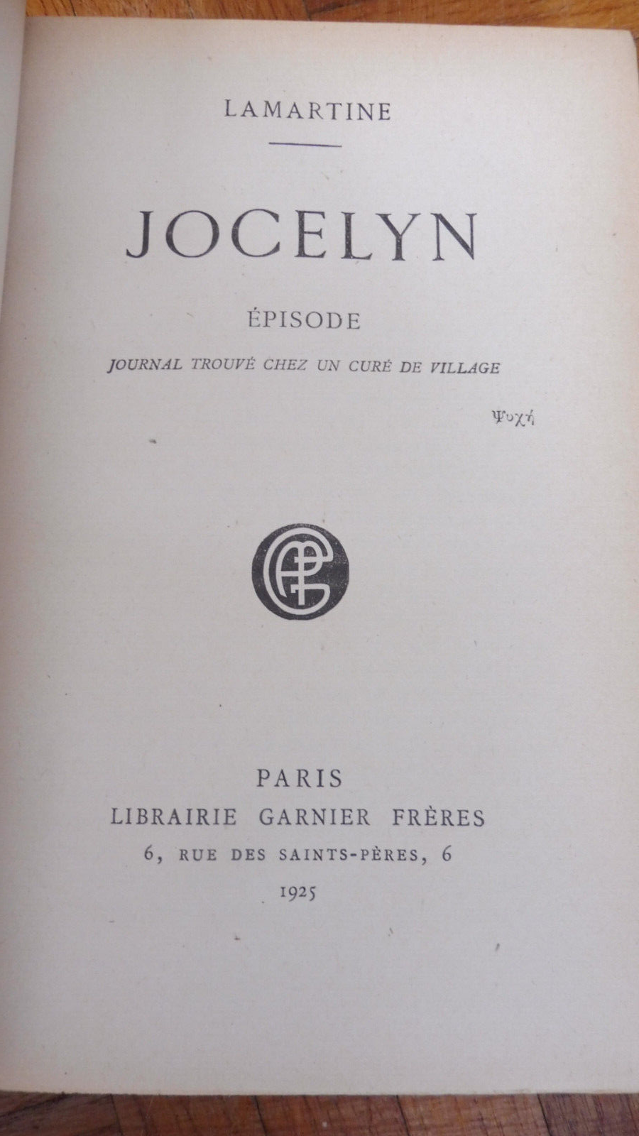 Jocelyn (Lamartine) 1925