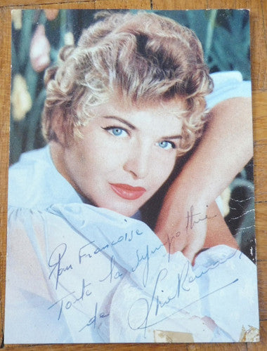 Photo signée Line Renaud 9x14 cm