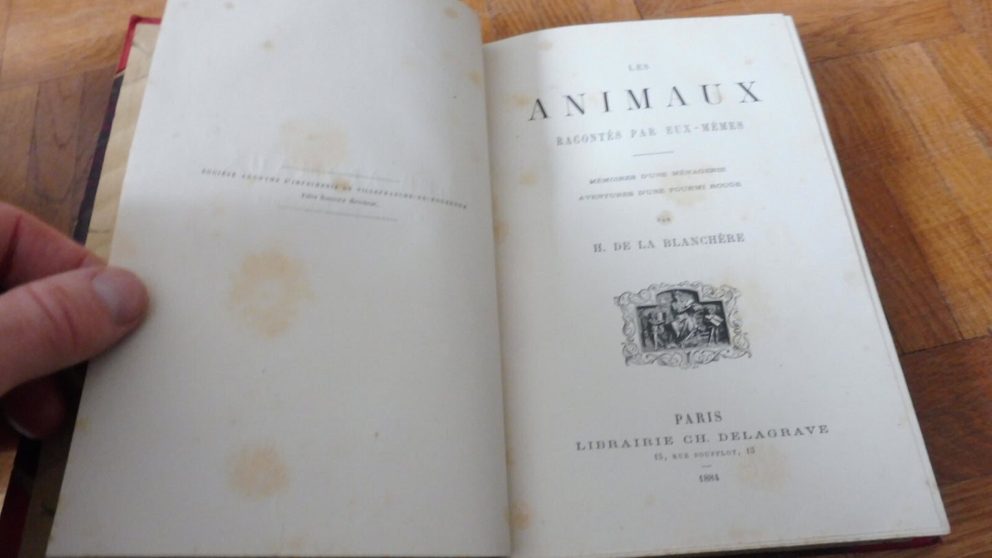 Les Animaux racontés par eux-mêmes (H. De La Blanchère) 1884