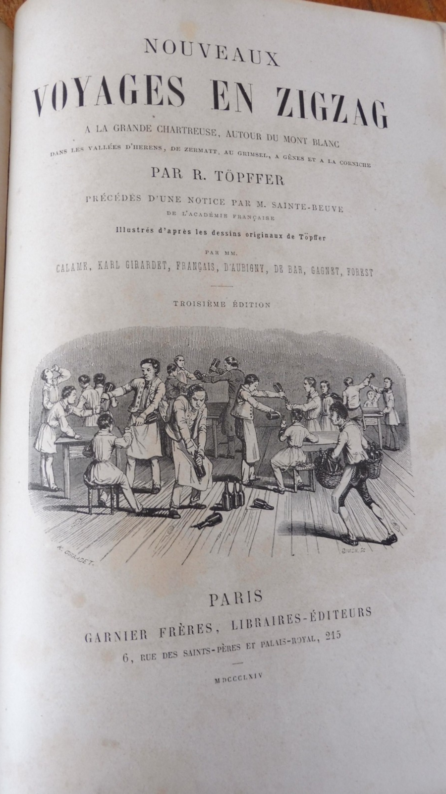 Nouveaux voyages en zigzag (Töpffer) 1864 illus. Calame, Girardet...