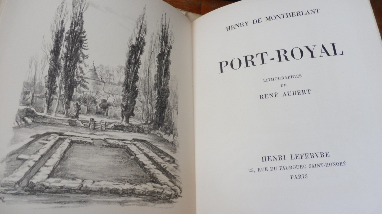 Port-Royal (Henry De Montherlant) 1954 illus. René Aubert EO