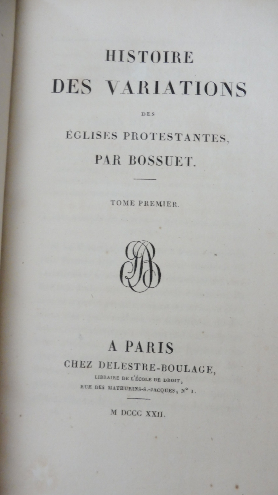 Oeuvres de Bossuet 1822-39 12 vol.