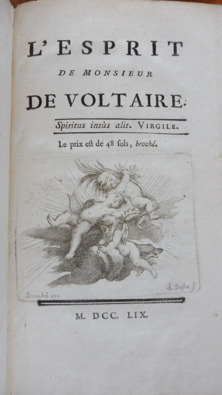 L'Esprit de Monsieur de Voltaire (Voltaire, Claude Villaret) 1759
