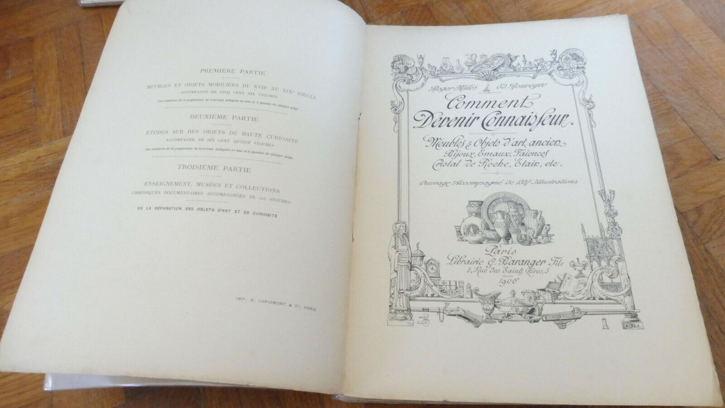 Comment devenir connaisseur - meubles et objets d'art (Roger-Milès) 1906