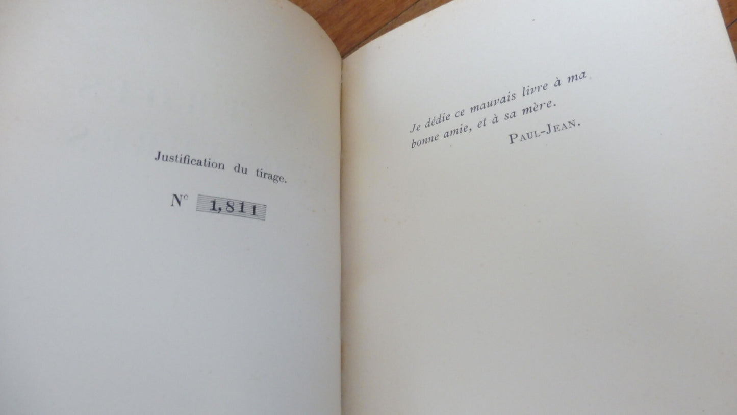 Les Trois impostures (P.-J. Toulet) 1925 EO