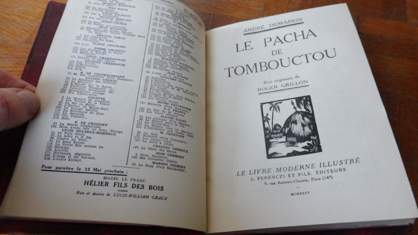 Le Pacha de Tombouctou (André Demaison) 1935 illus. Roger Grillon