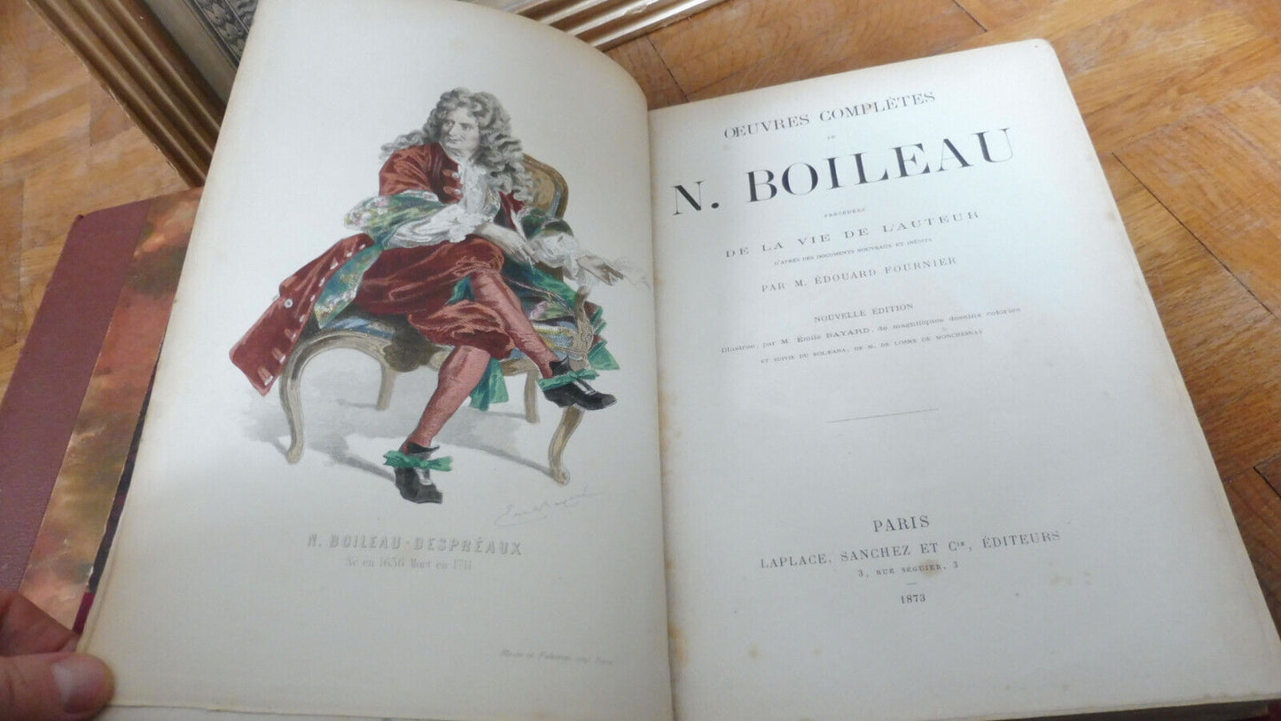 Oeuvres de Boileau 1873 illus. Bayard