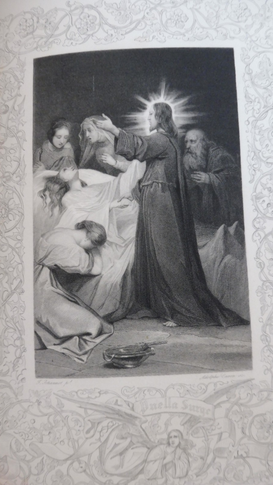Les Saints Evangiles 1836 2 t. en 1 vol. COMPLET illus. Johannot RELIURE SIMIER