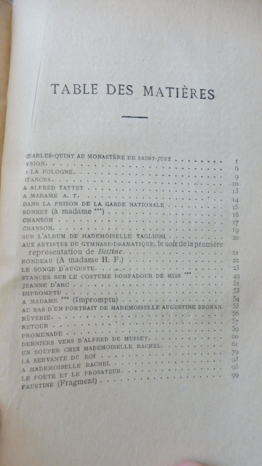 Oeuvres posthumes (De Musset) s.d.