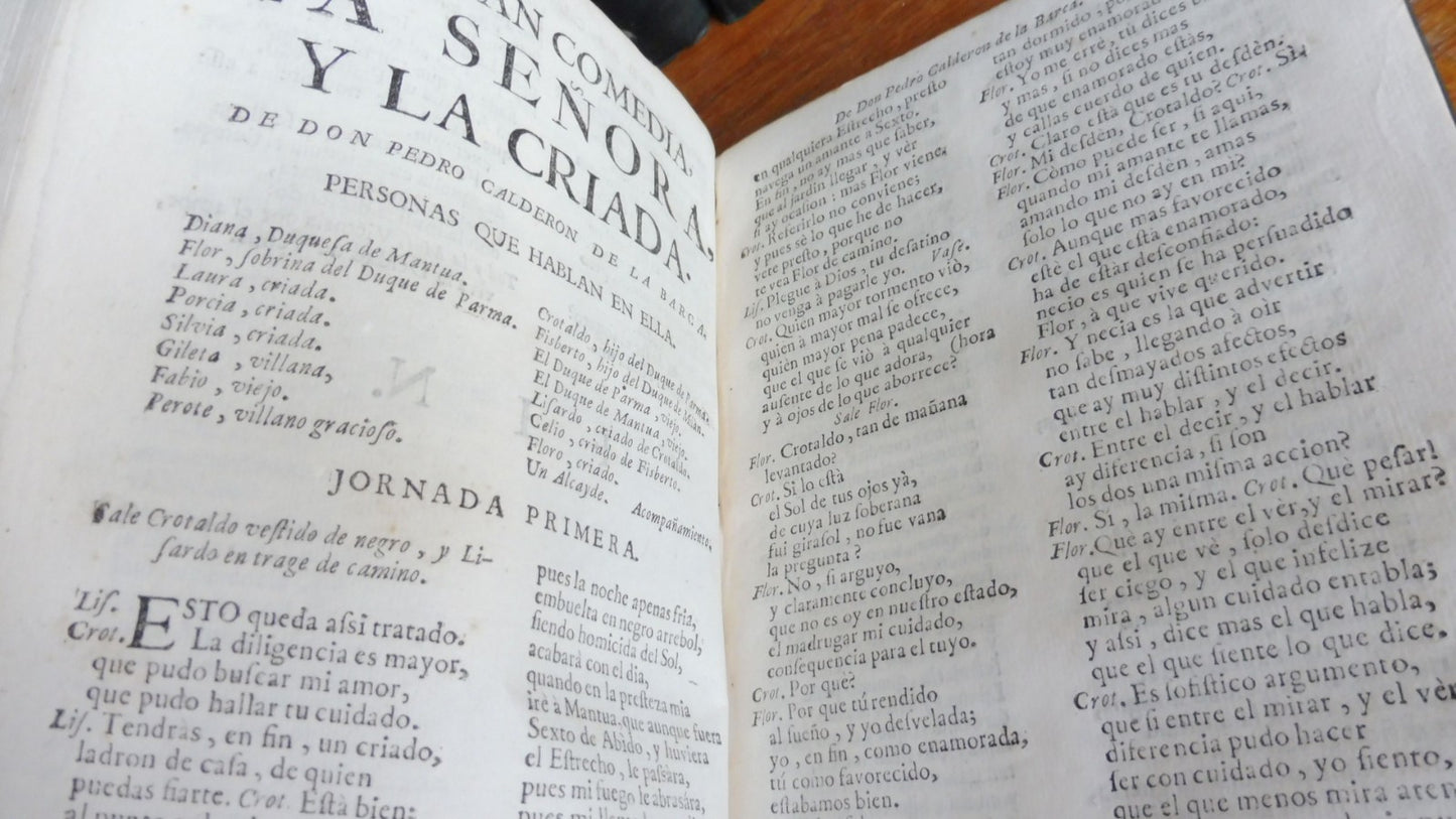 Comedias del celebre poeta don P. Calderon de la Barca 1760 11 vol. en 10 t.