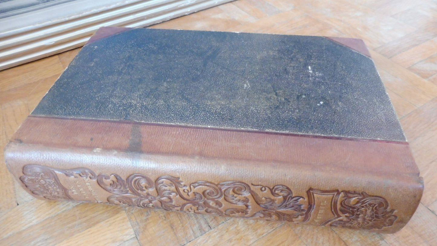 Les Saints Evangiles 1836 2 t. en 1 vol. COMPLET illus. Johannot RELIURE SIMIER