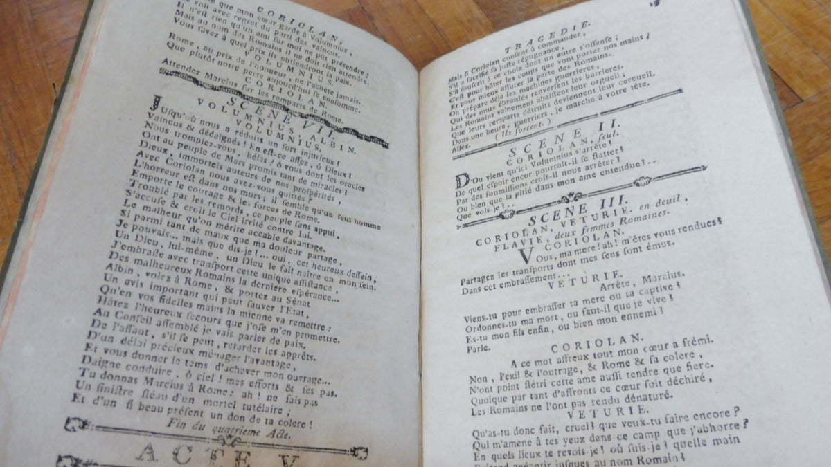 Coriolan, tragédie en cinq actes (De La Harpe) 1784