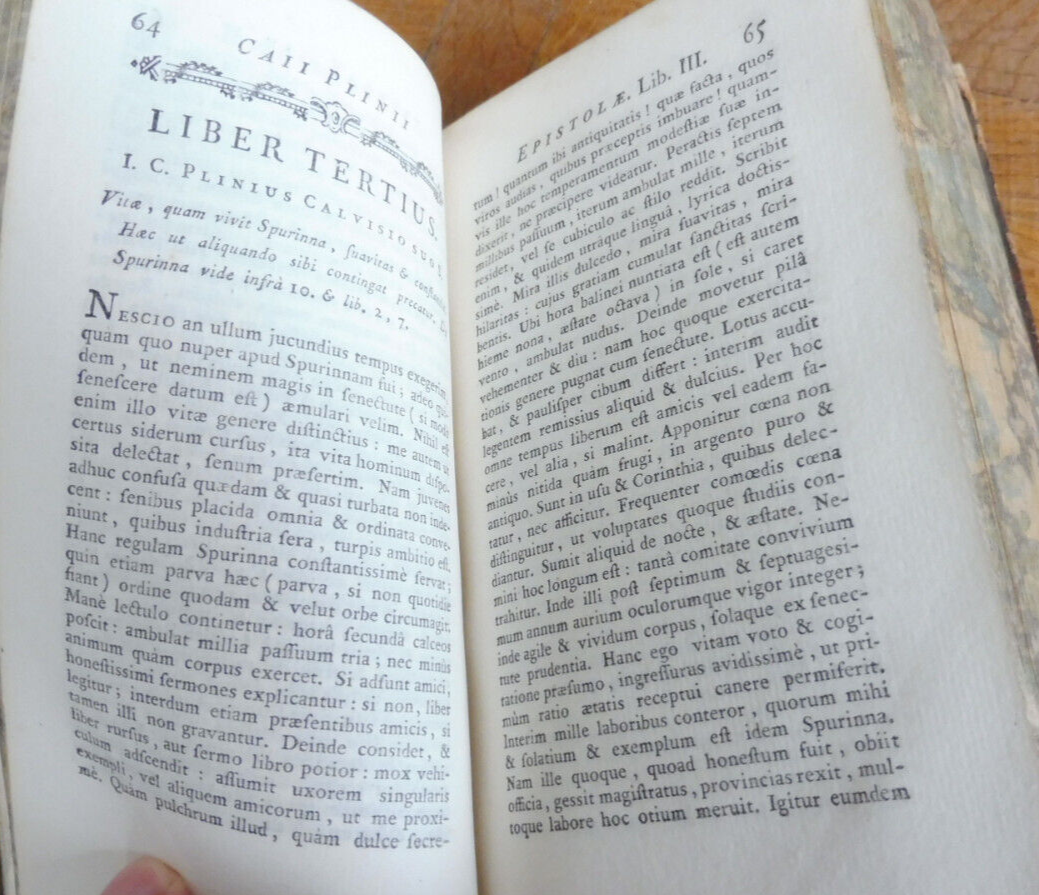 C. Plinii Caecilii secundi Epistole et panegyricus Trajano dictus 1769