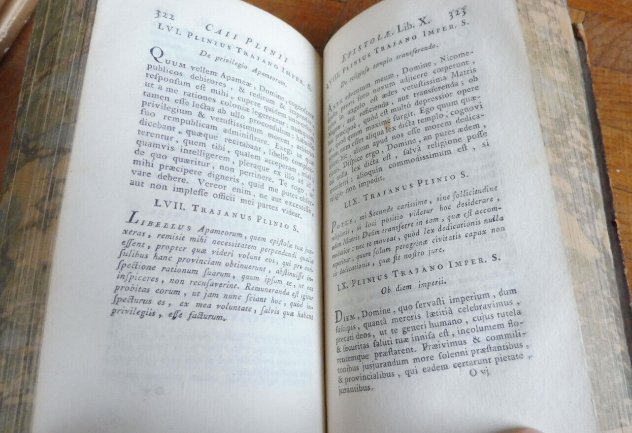 C. Plinii Caecilii secundi Epistole et panegyricus Trajano dictus 1769