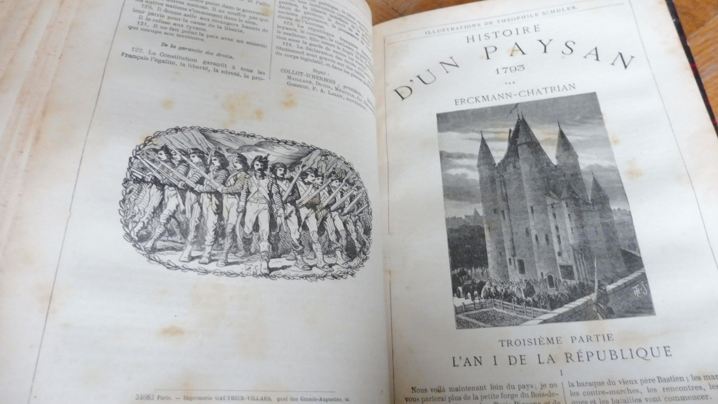 Histoire d'un paysan 1789 (Erckmann-Chatrian) s.d. illus. Schuler