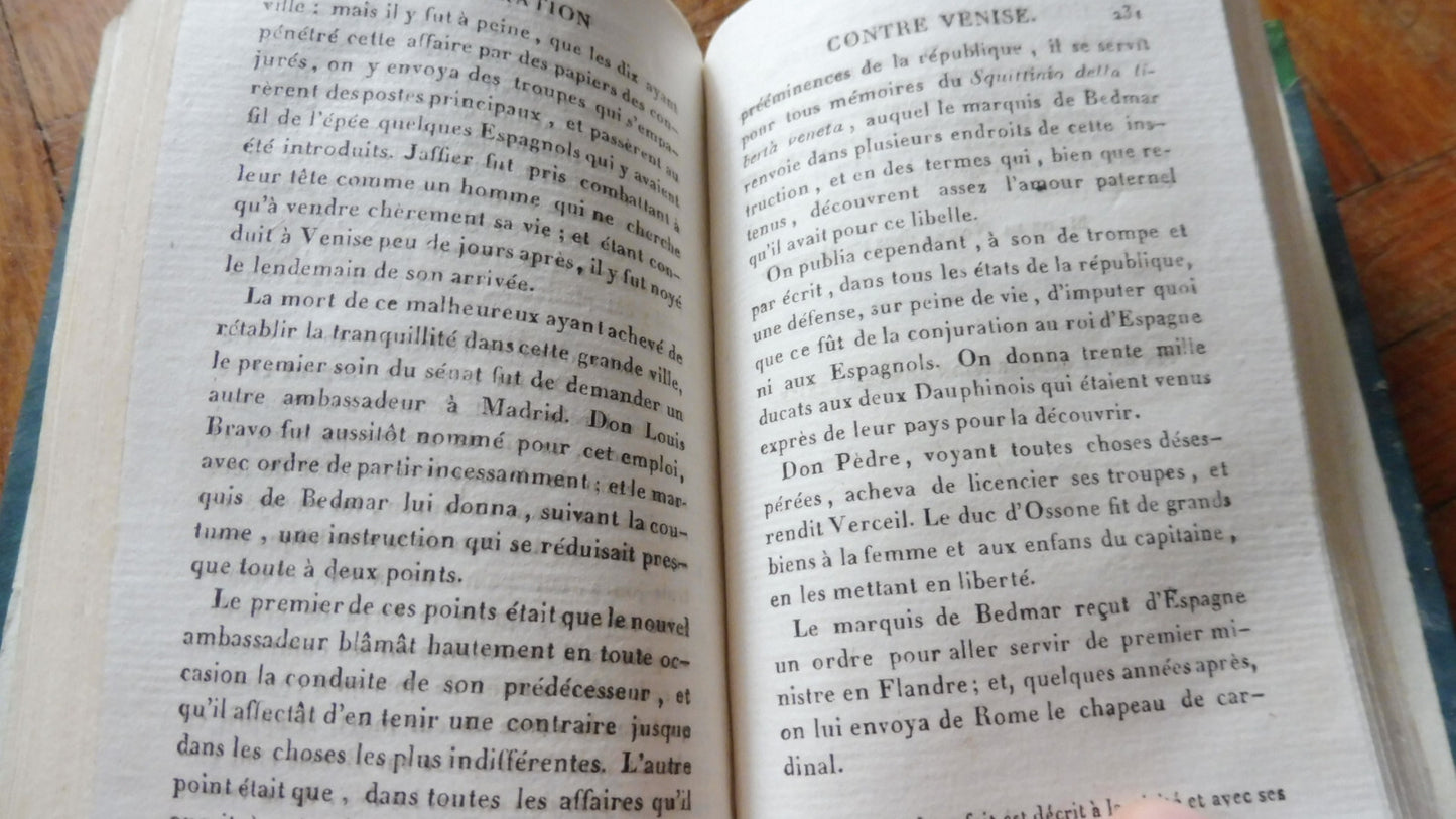 Conjuration des Espagnols contre la république de Venise (Saint-Réal) 1821