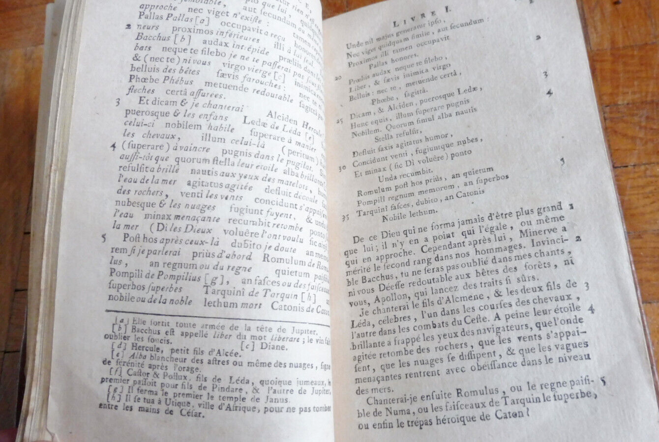 La Langue latine ou recueil d'auteurs classiques. Odes d'Horace 1789