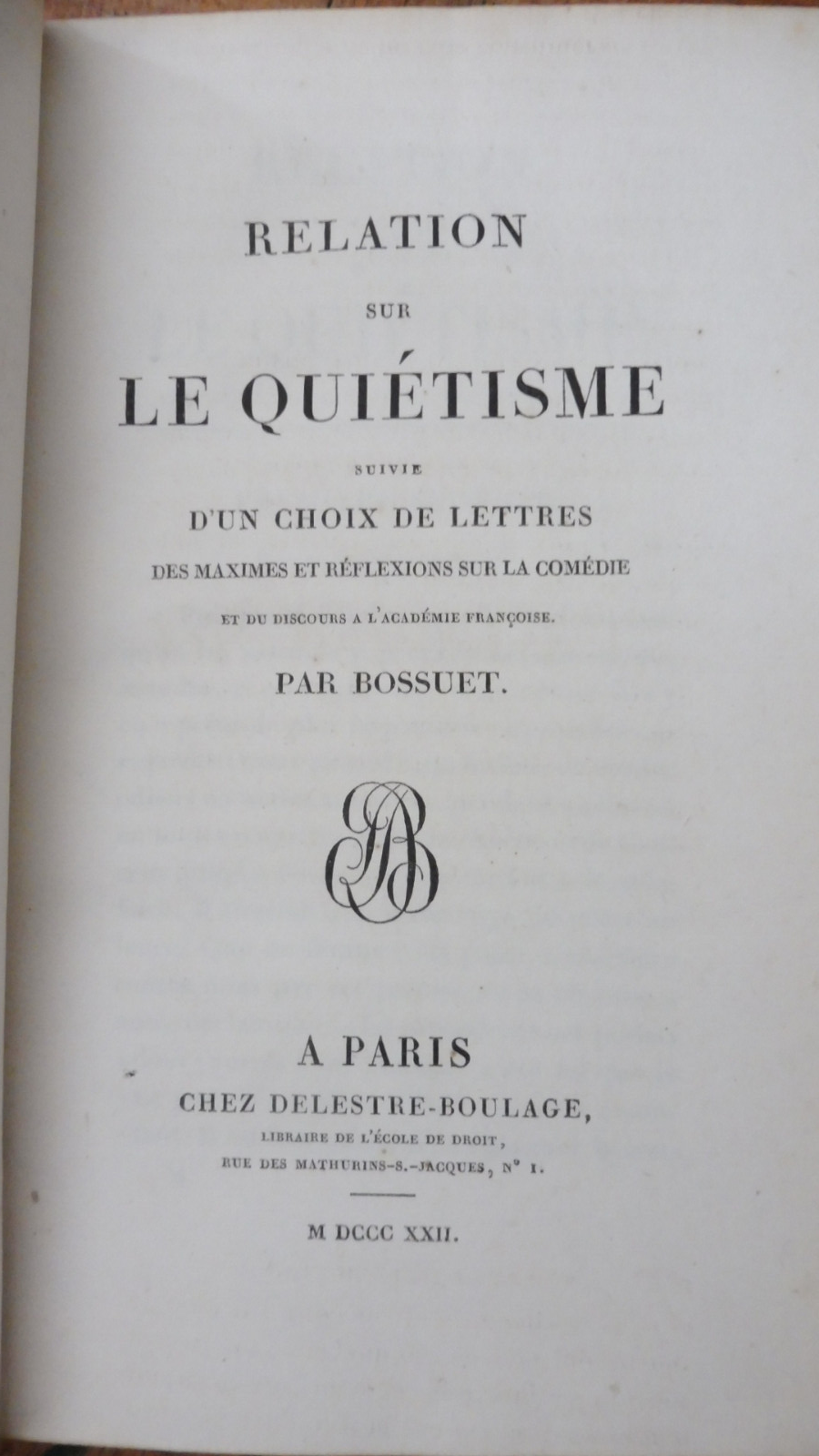 Oeuvres de Bossuet 1822-39 12 vol.