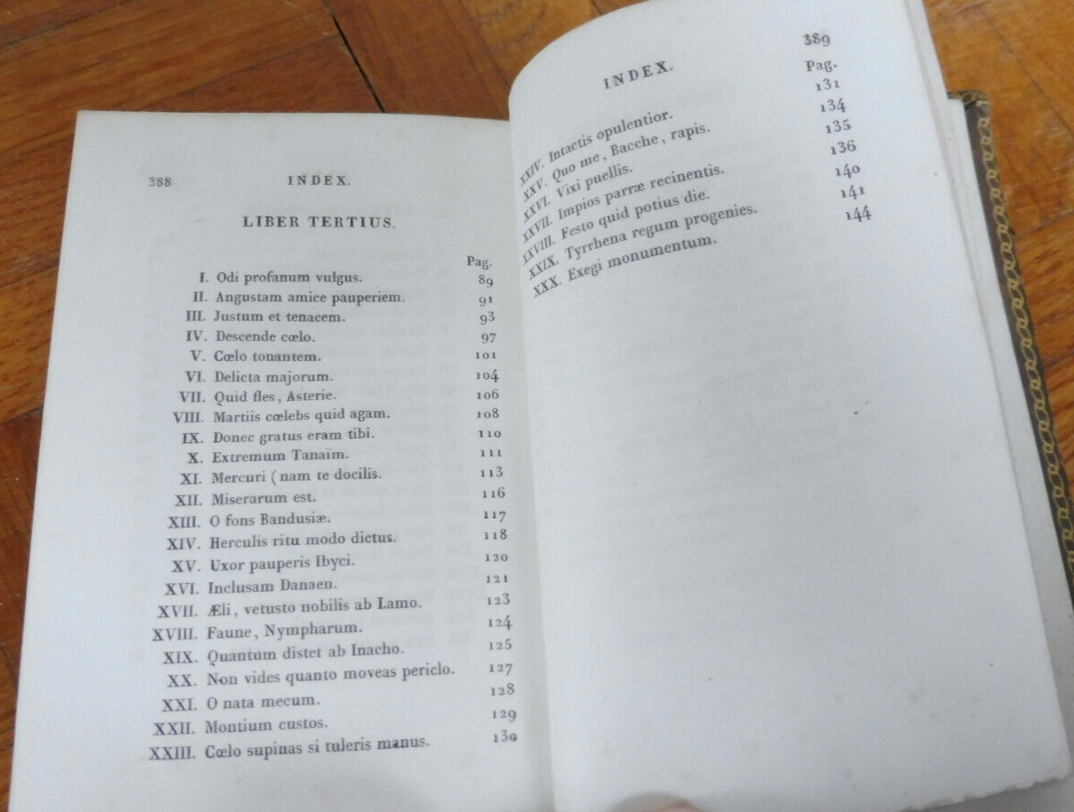 Horatii Flacci Opera 1821
