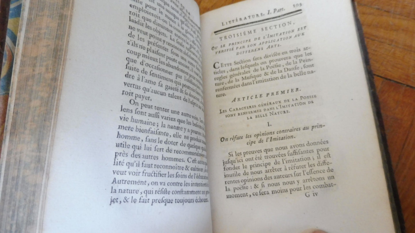 Cours de belles-lettres ou principes de la littérature (Ch. Batteux) 1753 4/4