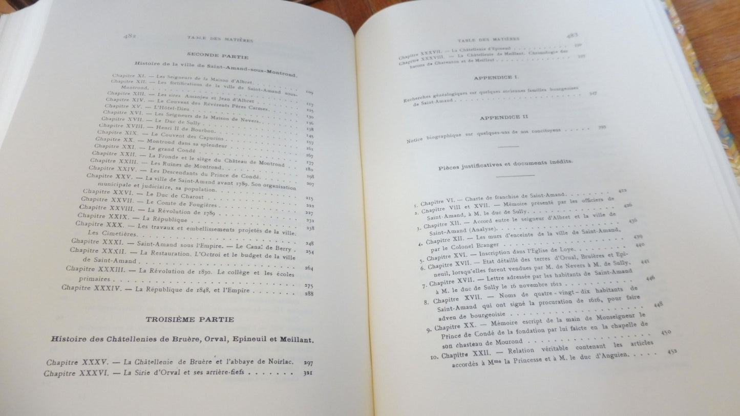 Histoire de St-Amand et du château de Montrond (V. Mallard) 1900 [REPRODUCTION]