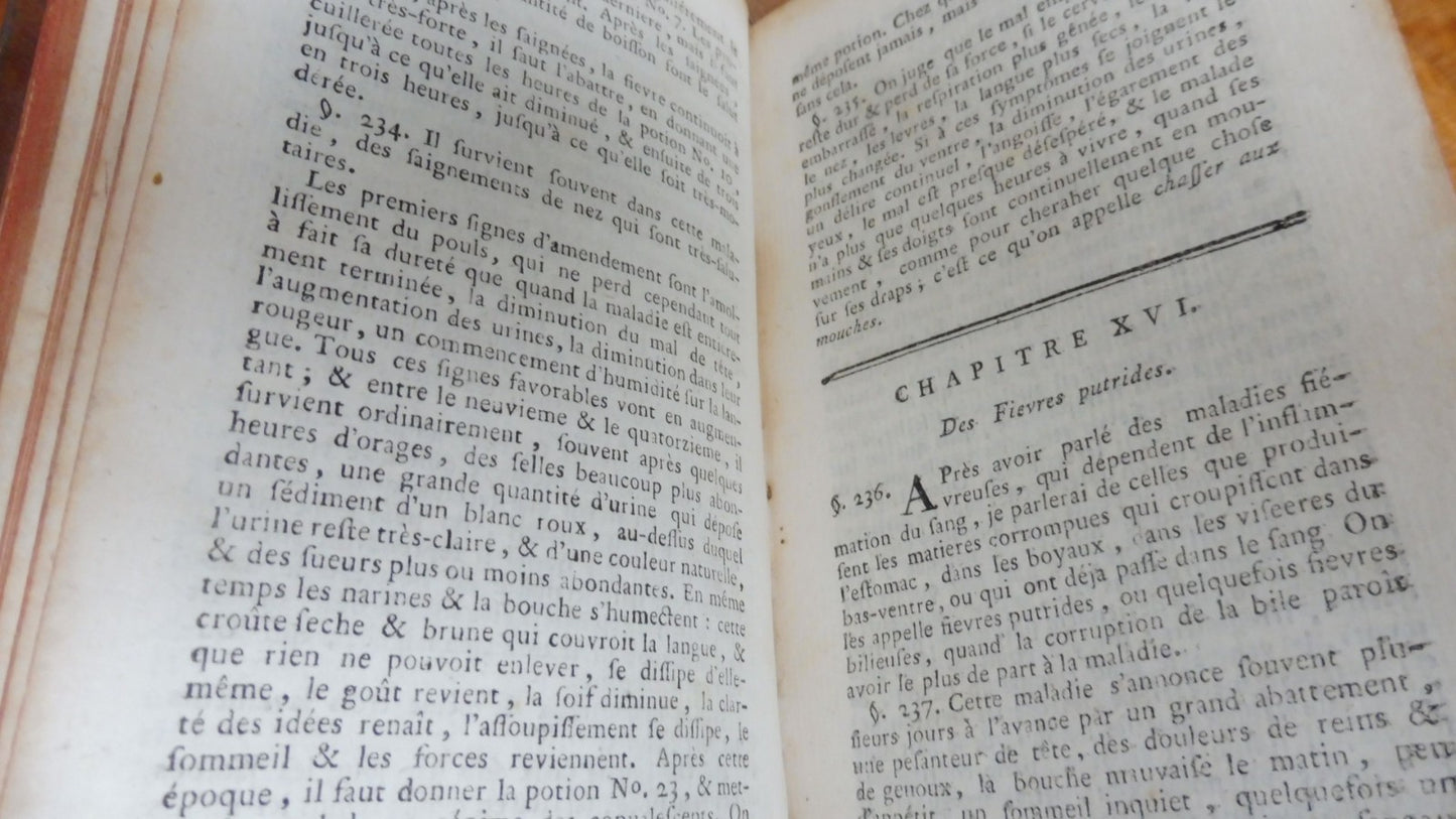 Avis au peuple sur sa santé (Tissot) 1782 2 tomes en 1 vol.
