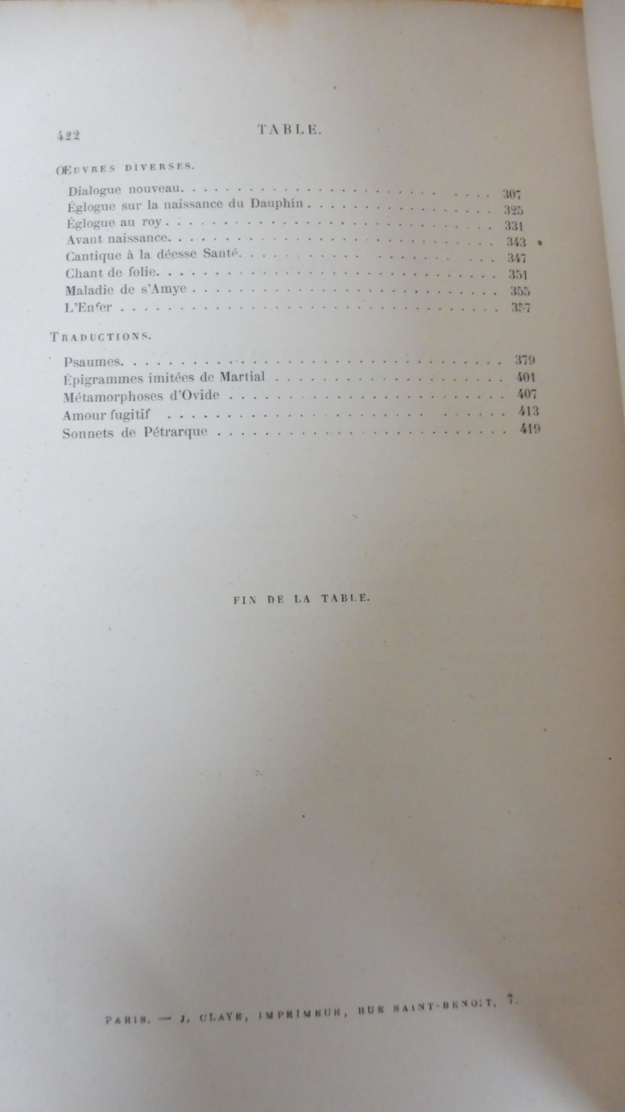 Oeuvres de Clément Marot 1867