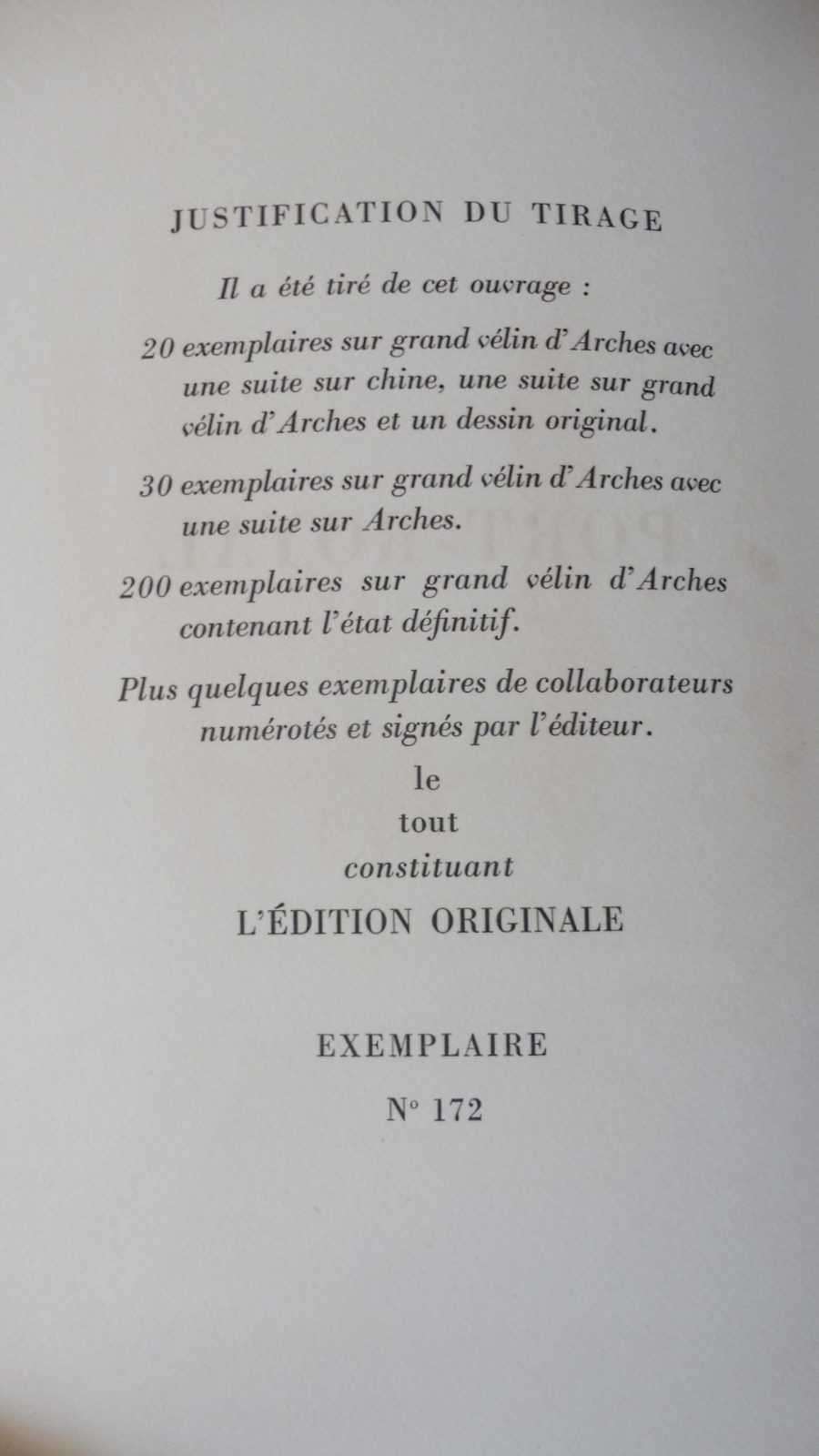 Port-Royal (Henry De Montherlant) 1954 illus. René Aubert EO