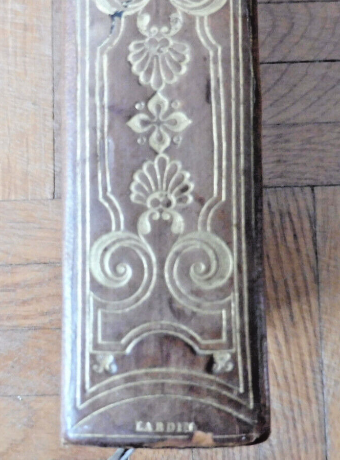 Oeuvres poétiques de Boileau 1825 RELIURE SIGNEE