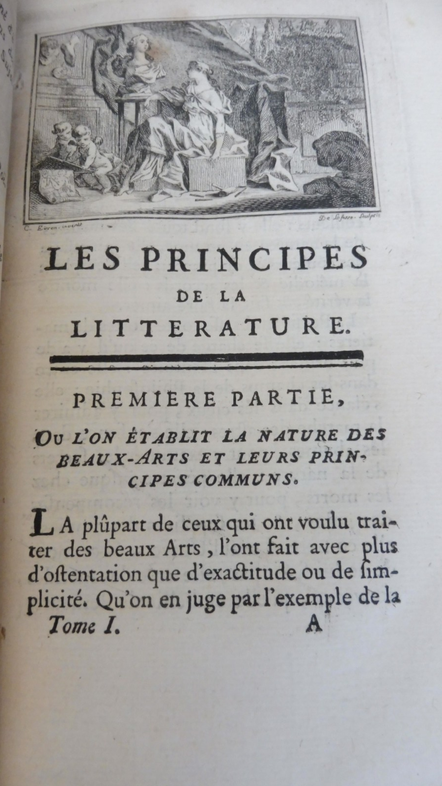 Cours de belles-lettres ou principes de la littérature (Ch. Batteux) 1753 4/4