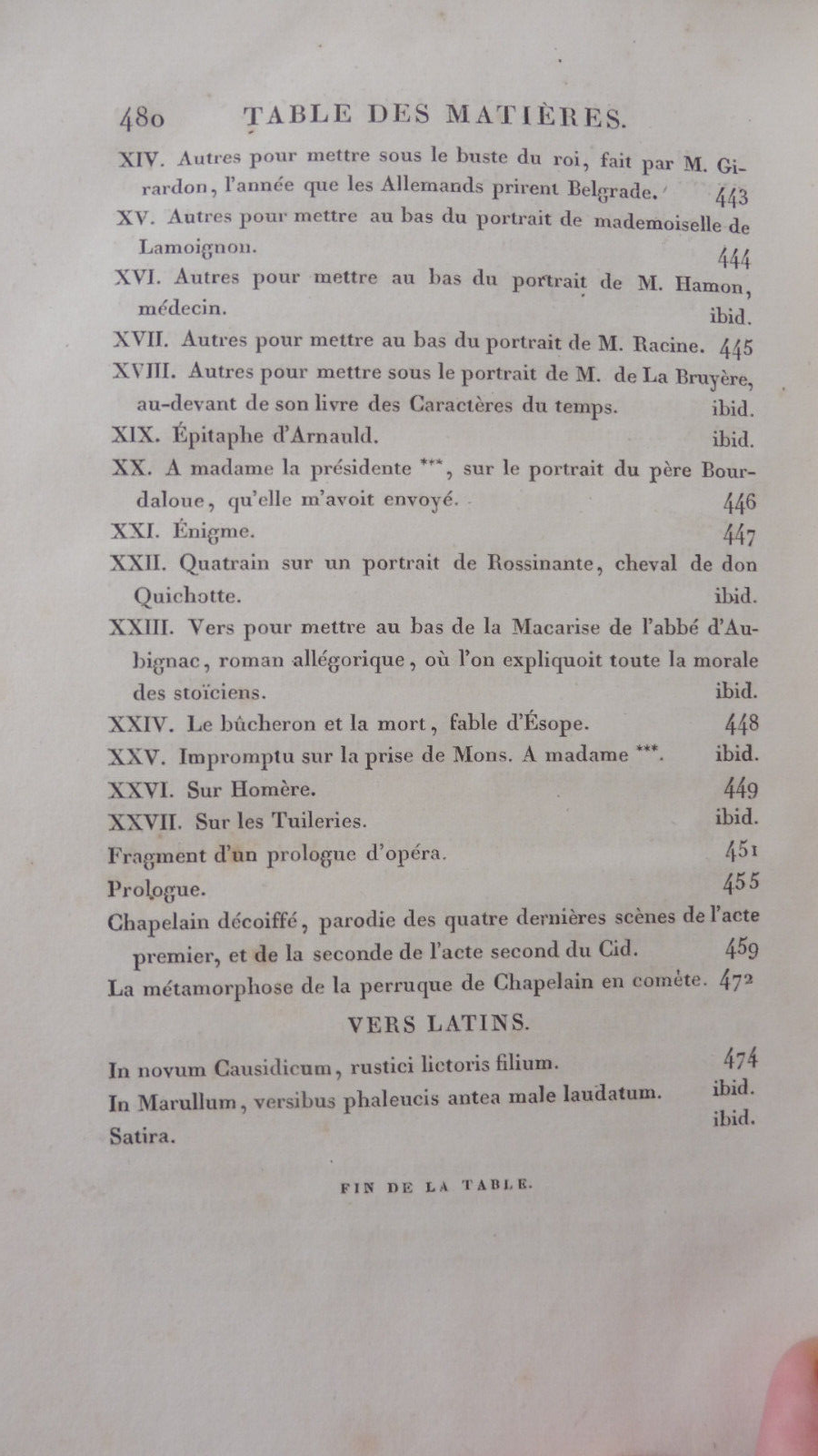 Oeuvres poétiques de Boileau 1825 RELIURE SIGNEE