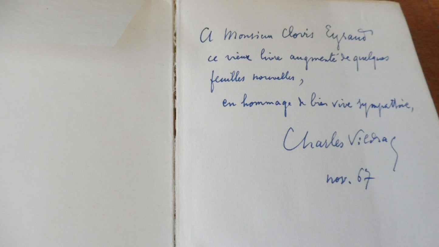 Livre d'amour (Ch. Vildrac) 1959 ENVOI+illus. originale & lettre de Fontanarosa