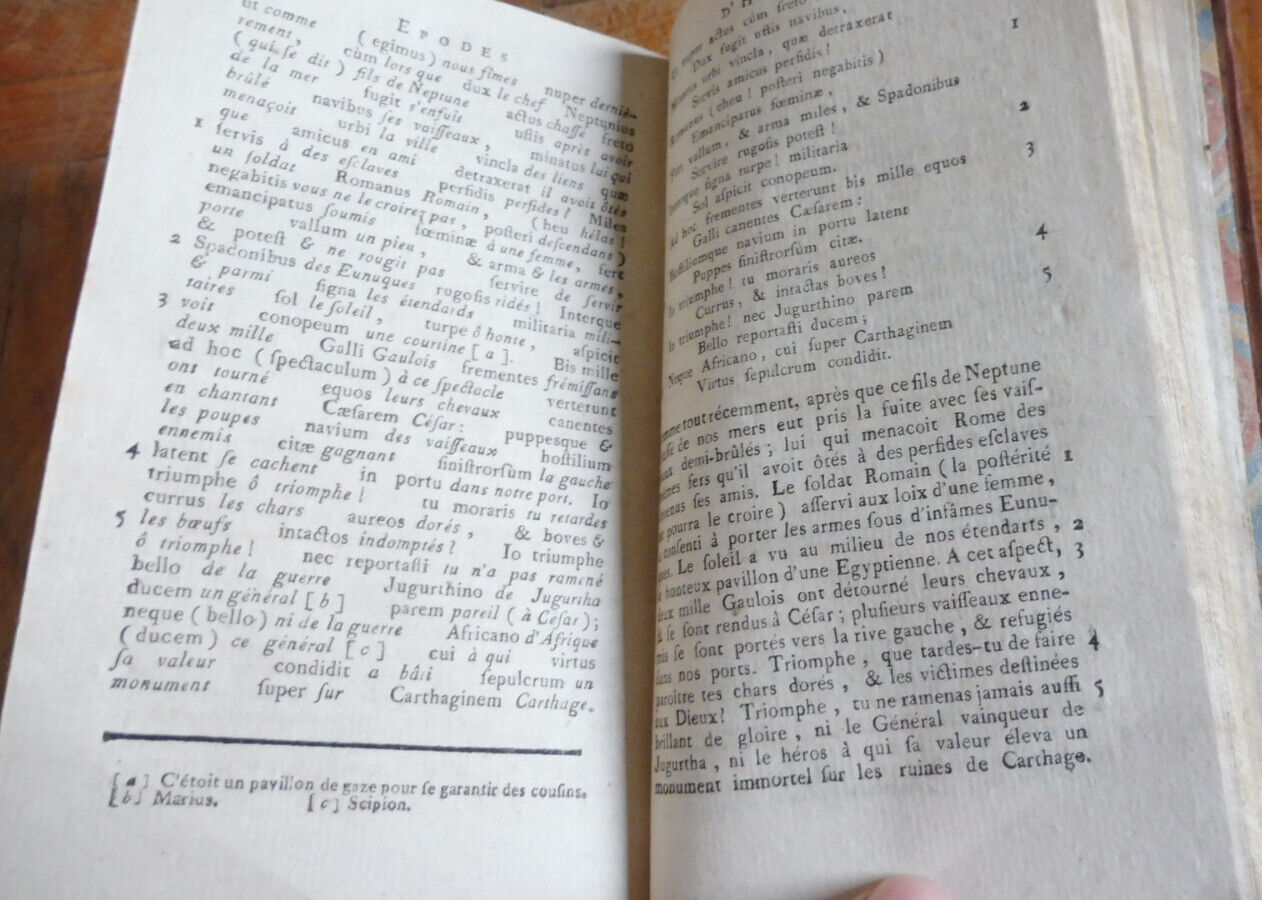 La Langue latine ou recueil d'auteurs classiques. Odes d'Horace 1789