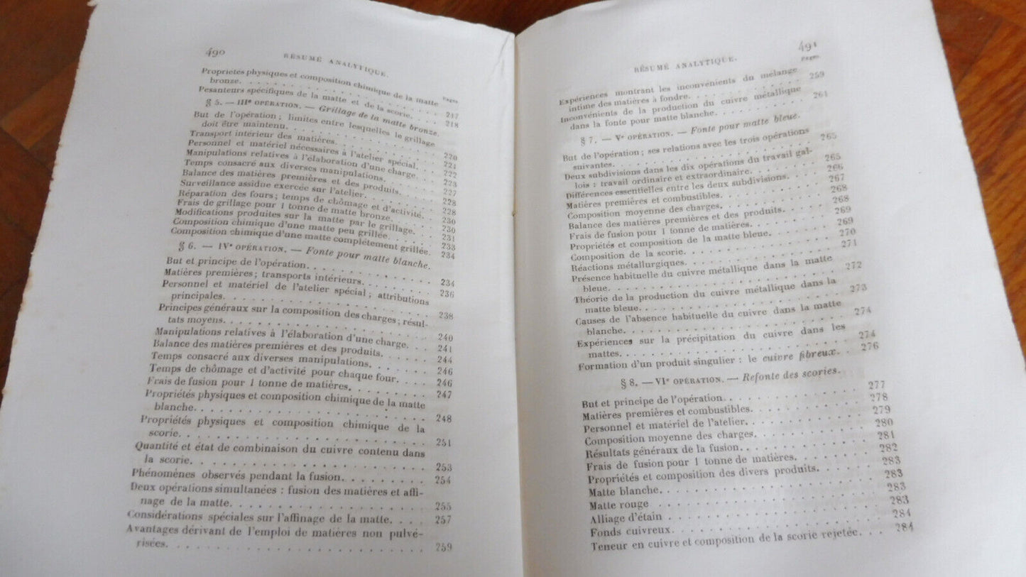 Description des procédés métallurgiques employés au P. de Galles (Le Play) 1848