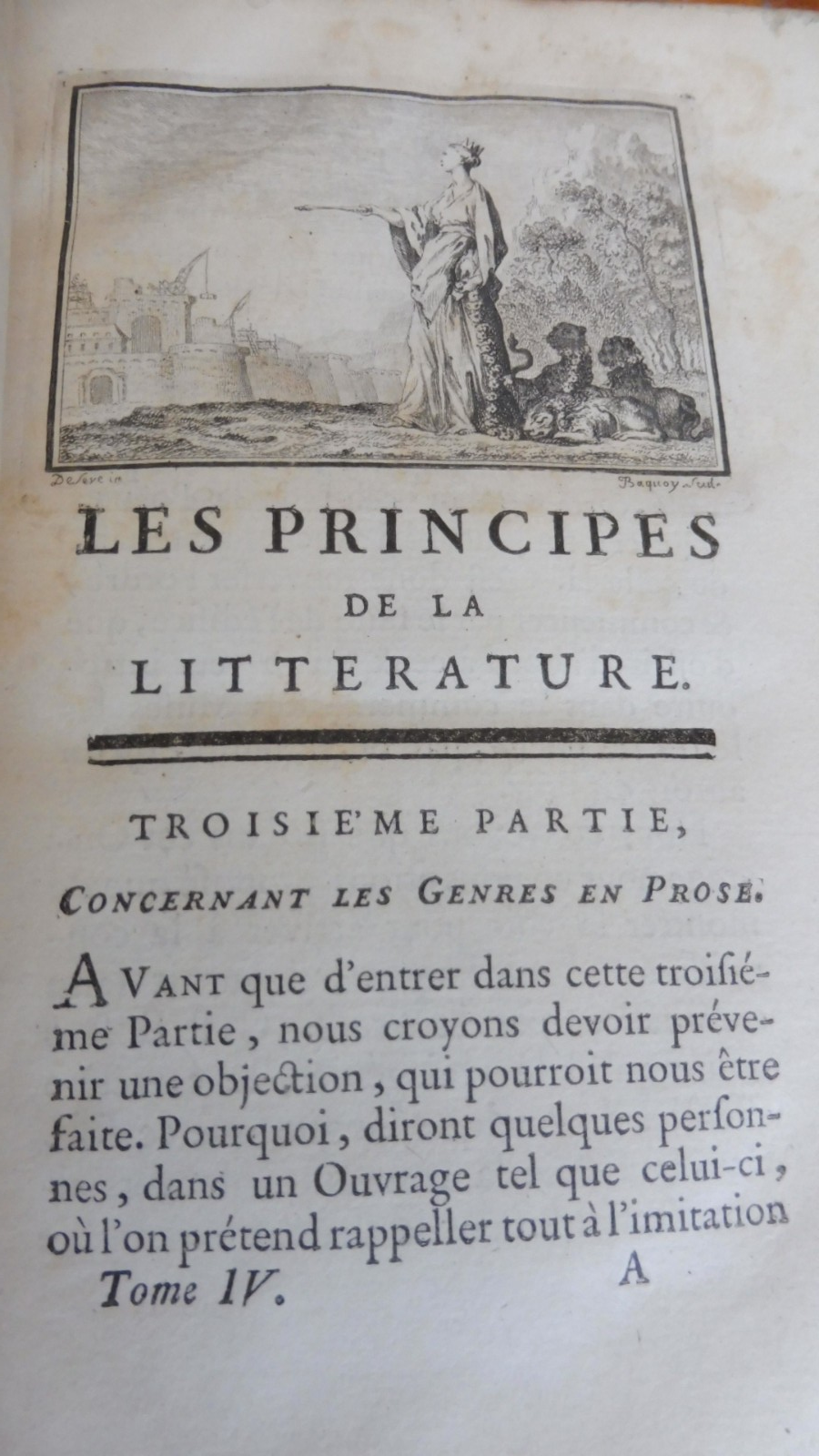 Cours de belles-lettres ou principes de la littérature (Ch. Batteux) 1753 4/4