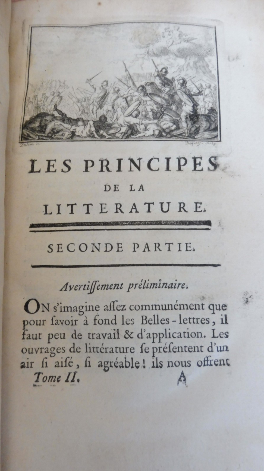 Cours de belles-lettres ou principes de la littérature (Ch. Batteux) 1753 4/4