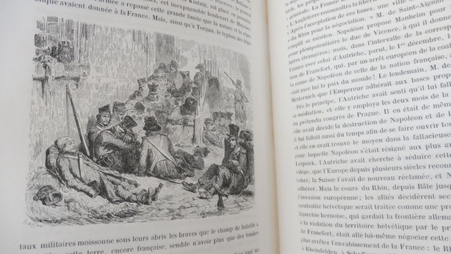 Histoire de Napoléon (Norvins) 1839 illus. Raffet RELIURE SIGNEE