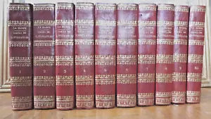 Cours de littérature ancienne et moderne (La Harpe) 1827 10 vol.