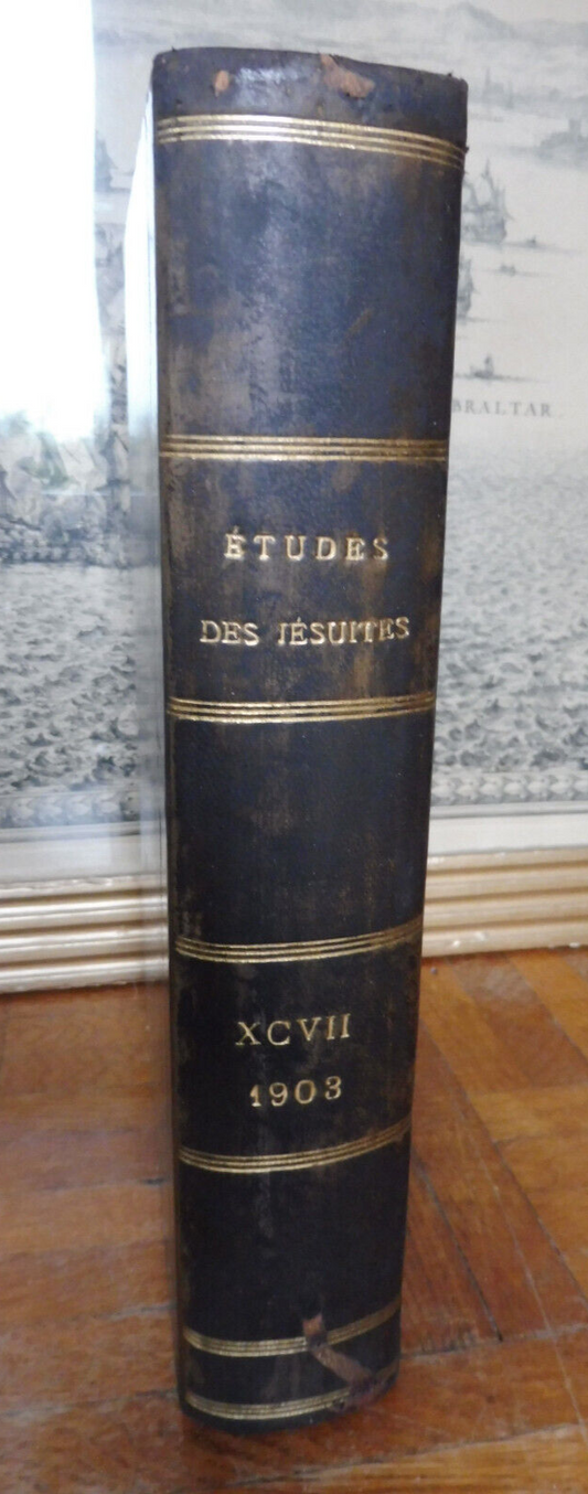 Etudes des jésuites octobre, novembre, décembre 1903