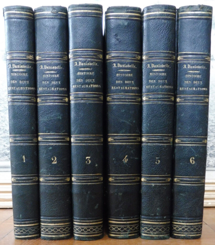 Histoire des deux Restaurations (A. Vaulabelle) 1847 6 vol.
