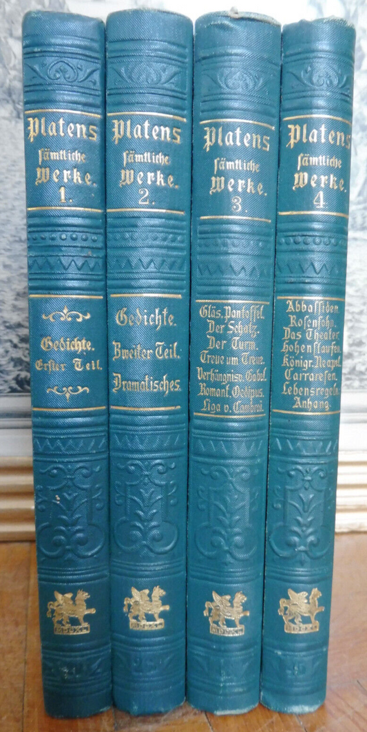 Platens sämtliche Werke (August von Platens) 4 vol.