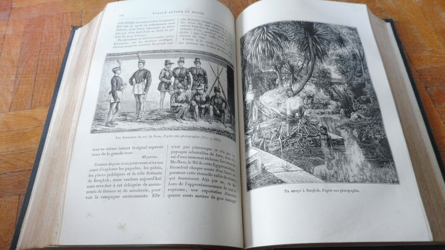 Voyage autour du monde (Comte de Beauvoir) 1878 AUSTRALIE, JAPON, PEKIN...