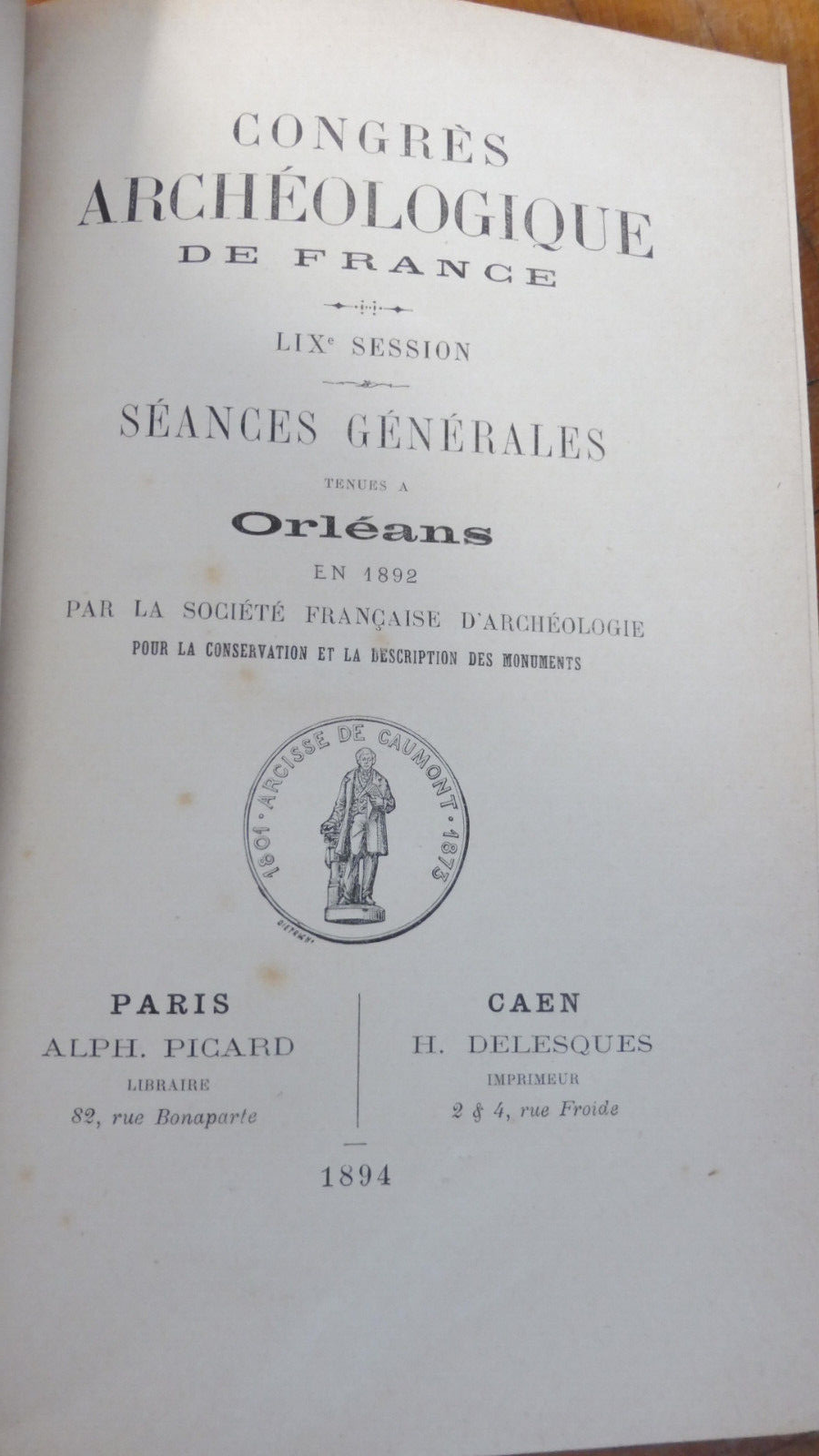 Mémoires de la Société archéologique de l'Orléanais 1895