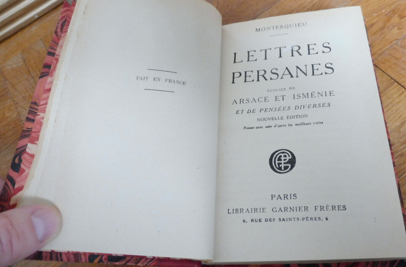 Lettres persanes (Montesquieu) 1930