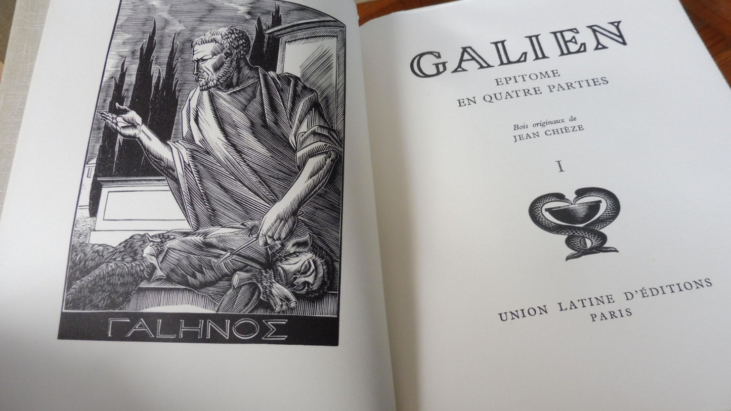 Epitome en quatre parties (Galien) 1962 4/4 illus. Chièze